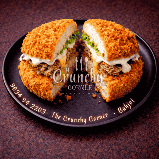 Best Crispy Cheese Burger in Bahjoi - The Crunchy Corner