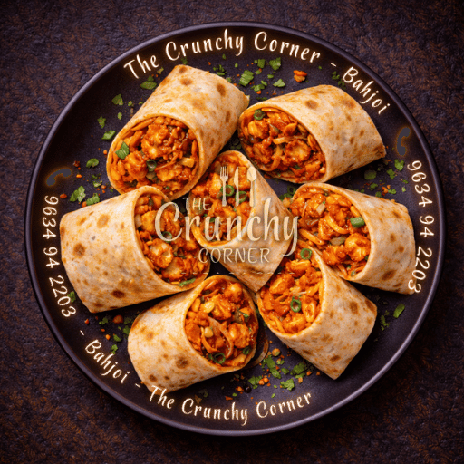 Best Dry Achari Chap Roll in Bahjoi - The Crunchy Corner Main